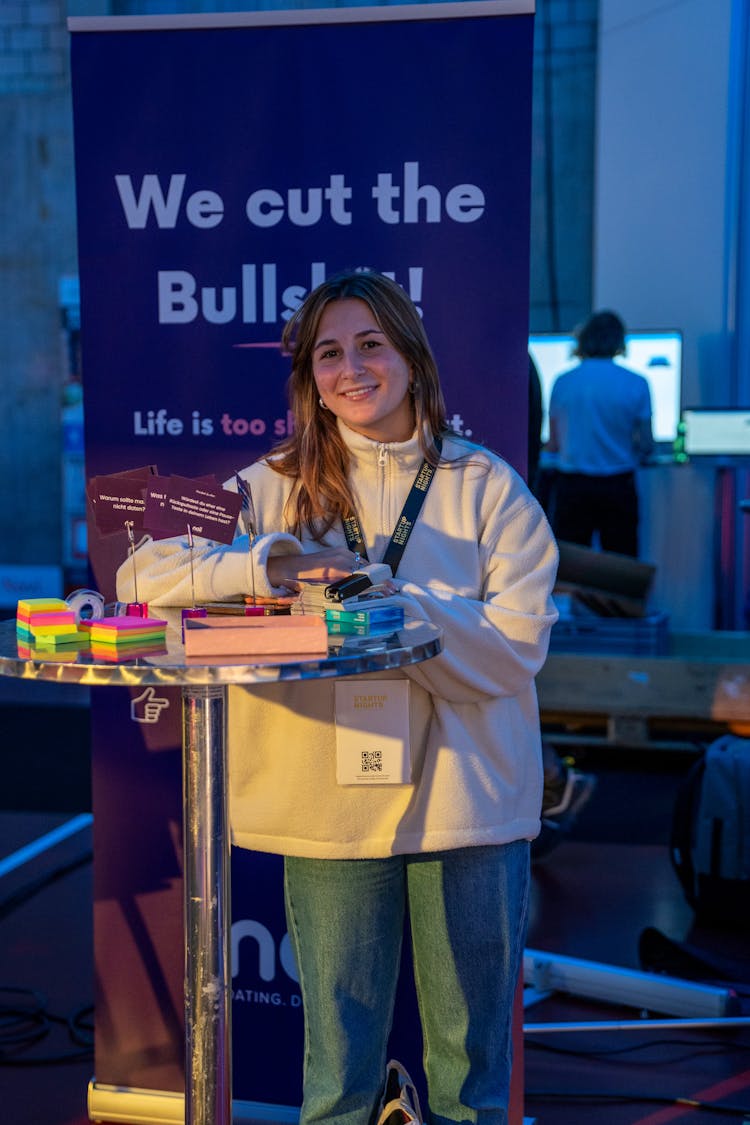 Booth at the startup nights